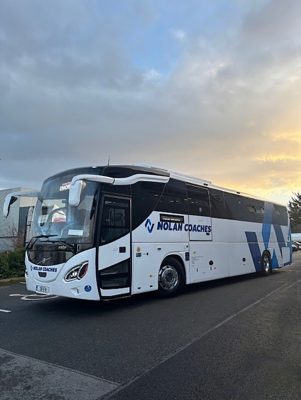 Dublin-based Nolan Coaches has taken delivery of three Volvo B8R MCV eVoTors.