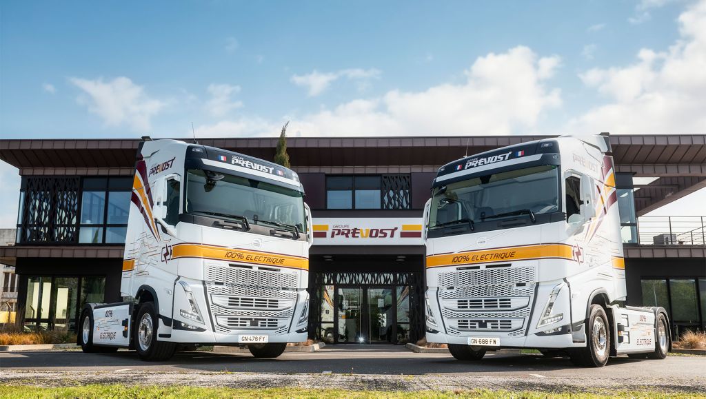 Le Groupe Prevost acquiert trois Volvo FH Electric pour ses activités en région parisienne.