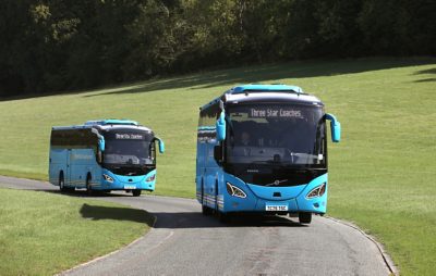 The Volvo B8R MCV eVoTor is finished in the company’s distinctive blue livery and will be used for a variety of missions including school contracts, rail replacement services, and day trips.