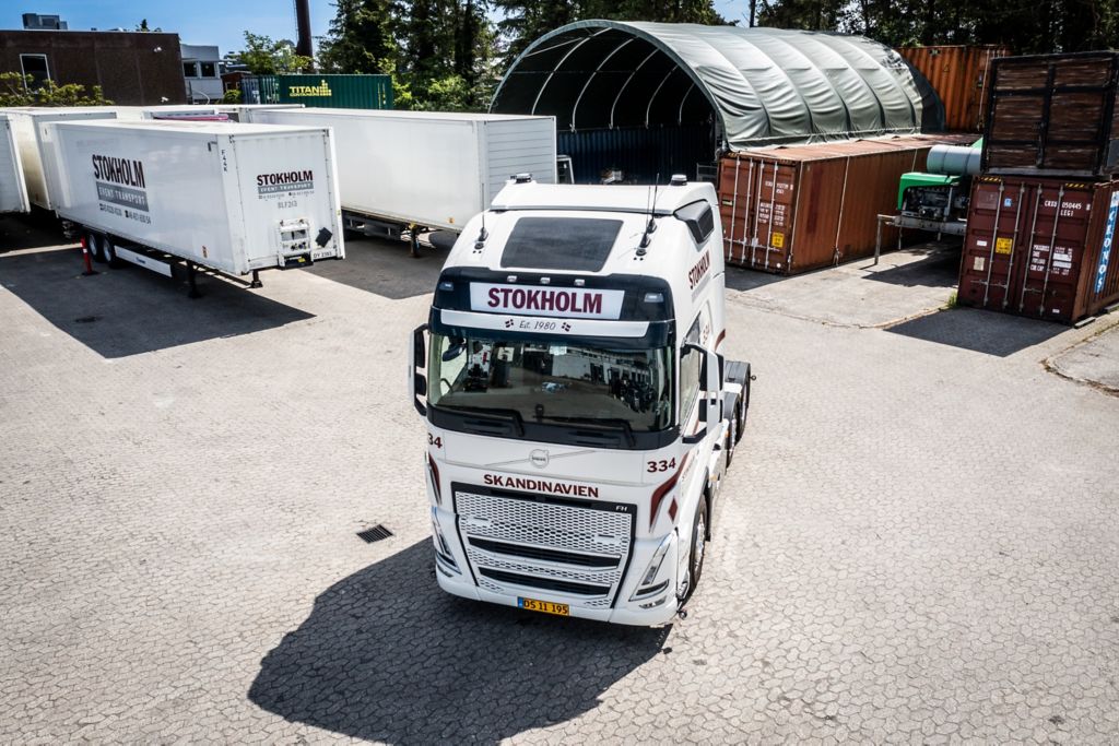 Stokholm trucks lined up