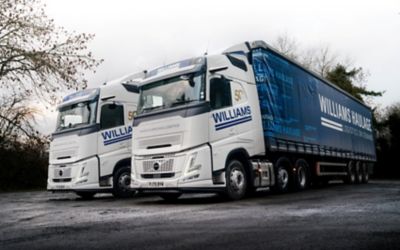 Williams is reaping the rewards of eleven Volvo FH Aero 460 6x2 tractor units.  
