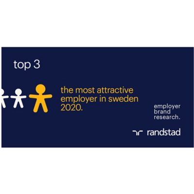 Most attractive employer in Sweden 2020- Badge I Volvo Group