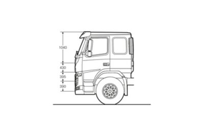 Volvo FM specifications low sleeper cab sideview