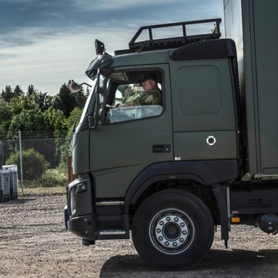 Försvarsmakten har nyligen köpt in cirka 25 Volvo FMX.