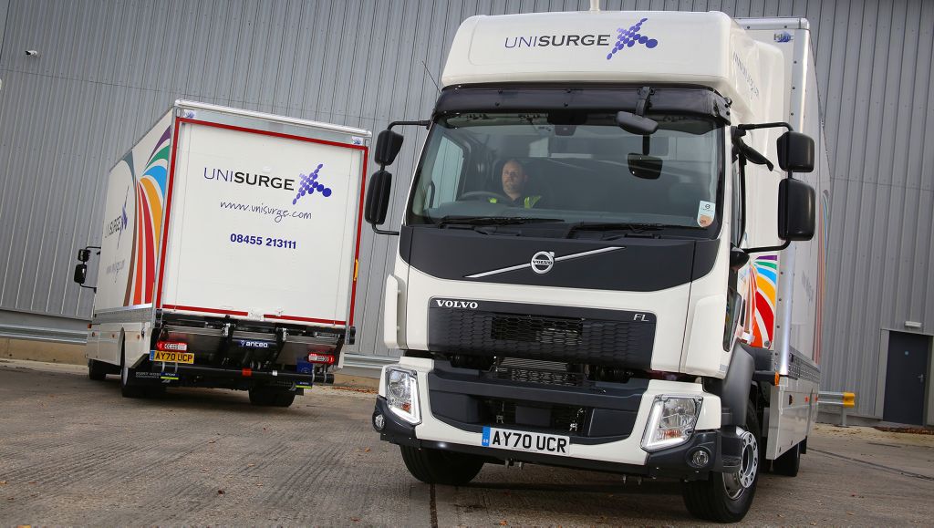 New Volvo FL trucks help Unisurge keep the NHS well stocked