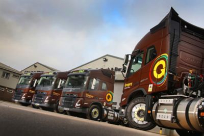 Gregory Distribution has extended the use of Bio-LNG into its milk transhipment operation, with 12 new Volvo FM Globetrotter LNG 6x2 tractor units