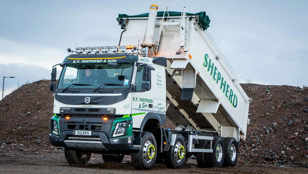 Volvo FMX 8x4 tipper chassis