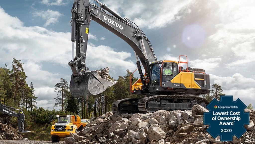 Volvo CE Machines Win Highest Retained Value and Lowest Cost of Ownership EquipmentWatch Awards