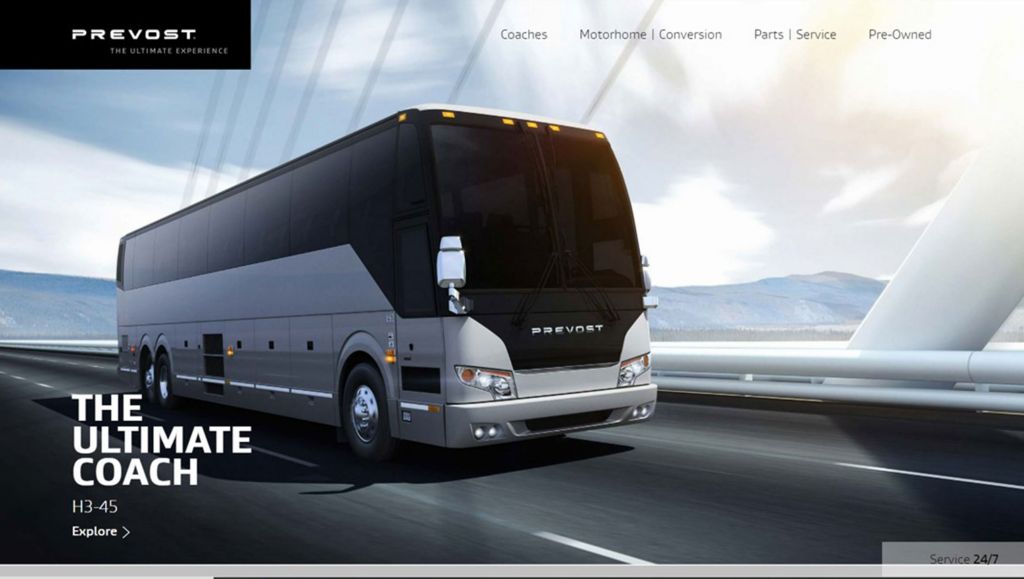 Prevost Debuts New Customer Focused Website