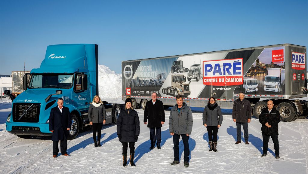 Groupe Morneau Deploys First Volvo VNR Electric in Québec City