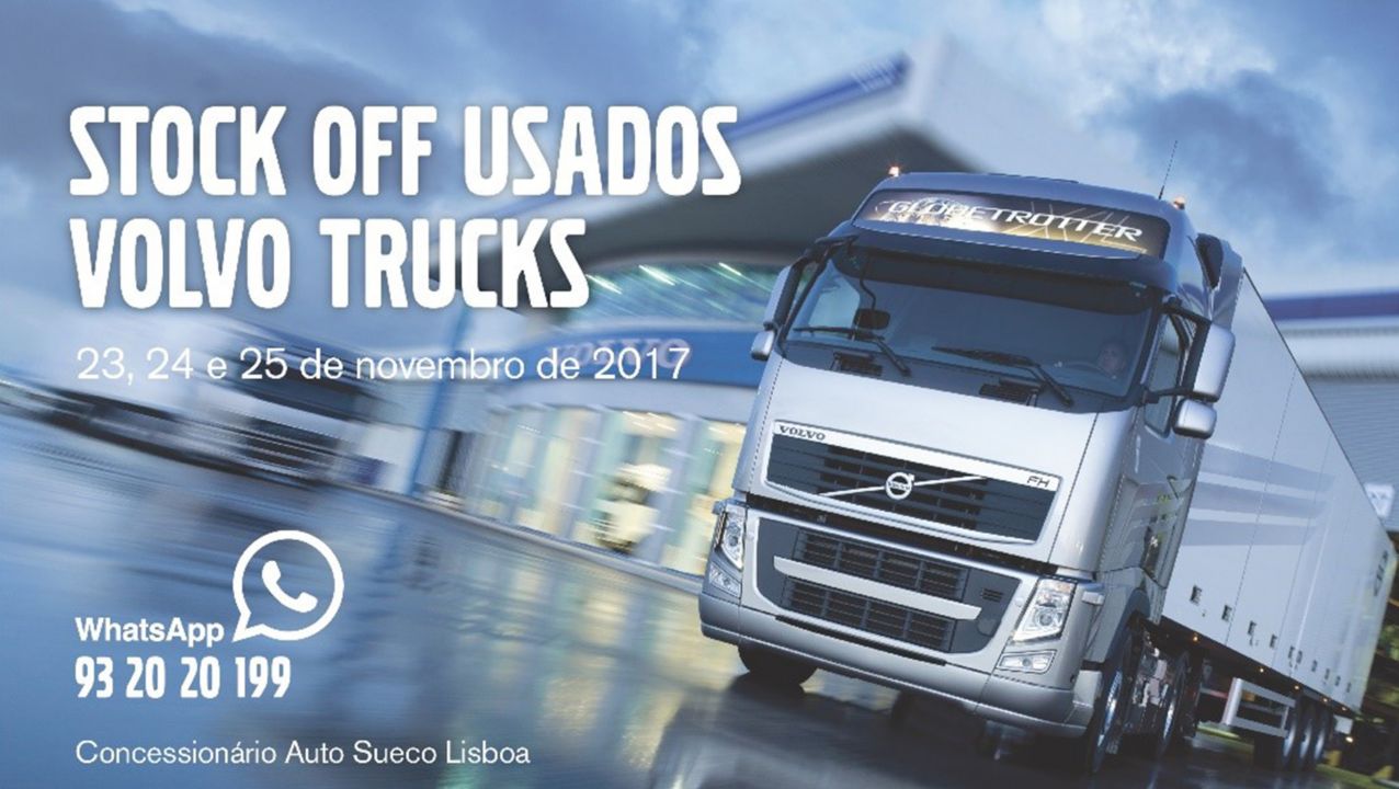"Stock Off” de Camiões Usados Volvo