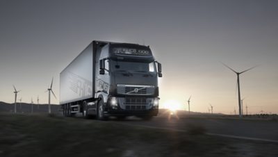 Volvo FH in sunset