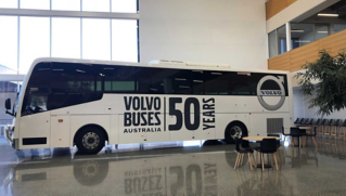 50 years Volvo Bus w livery