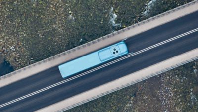 Bus on a road