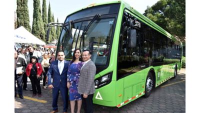 Volvo Buses participó en el encuentro de negocios para renovar el parque vehicular del transporte público del Estado de México.