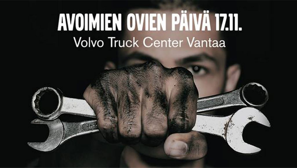 Avoimien ovien päivä Volvo Truck Center Vantaalla 17.11. klo 10 – 14