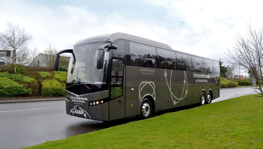 Birmingham International Coaches takes delivery of a new Volvo B11R SHV140