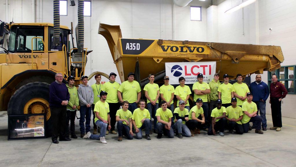 Career-tech-school-receives-Gold-Rush-haul-truck-from-Volvo-CE