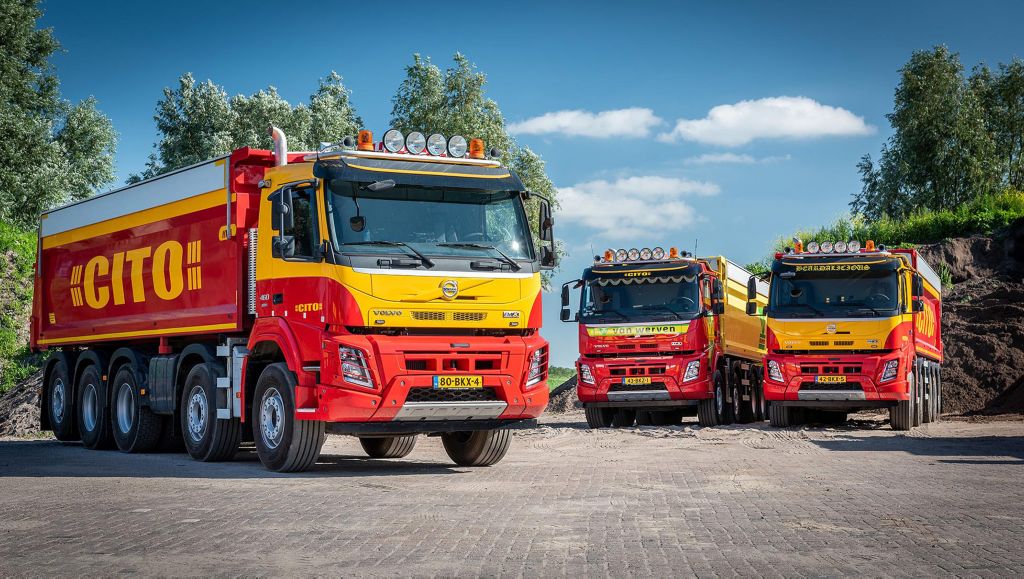 Nieuwe Volvo FMX 10x4 kippers