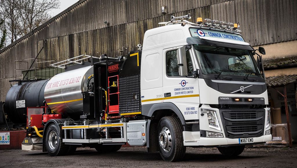 New Volvo FM rigid tar sprayers