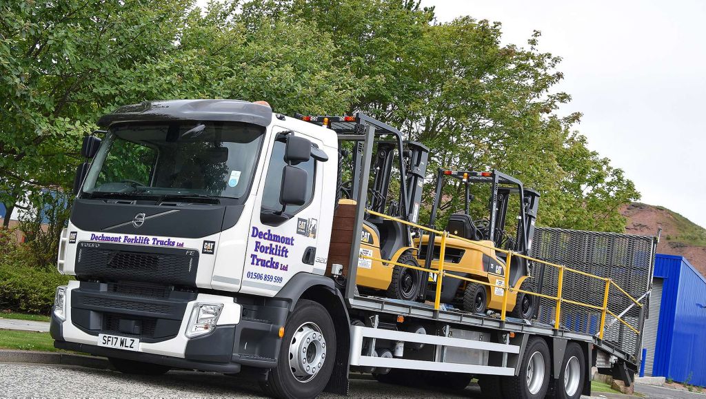 Dechmont Forklifts Trucks Ltd has taken delivery of it first Volvo truck.