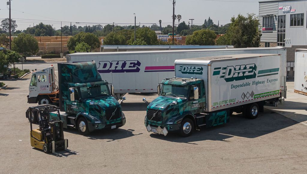 Volvo Trucks’ Customer Dependable Highway Express Reduces Carbon Footprint by Electrifying Southern California Distribution Facility