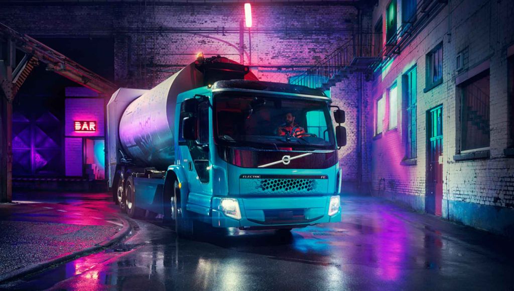 Sur son stand Pollutec, Volvo Trucks dévoilera pour la première fois en France une chaîne cinématique de Volvo FE électrique.