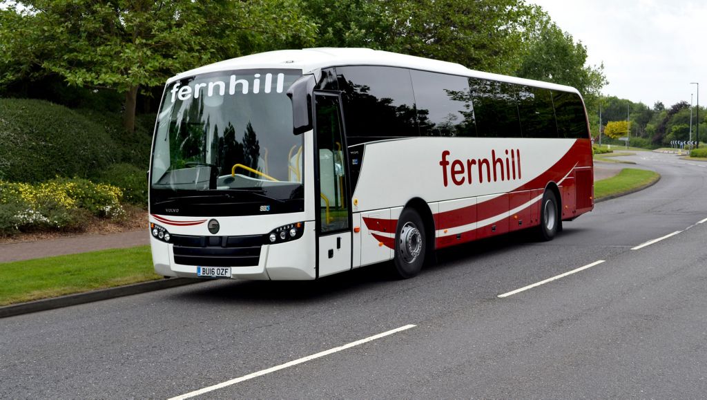 Fernhill has taken delivery of a new Volvo B8R coach with Sunsundegui SB3 bodywork