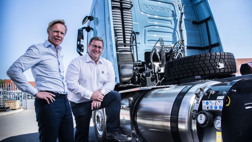 Marcus Hörberg and Eric Parry at the Volvo FH LNG