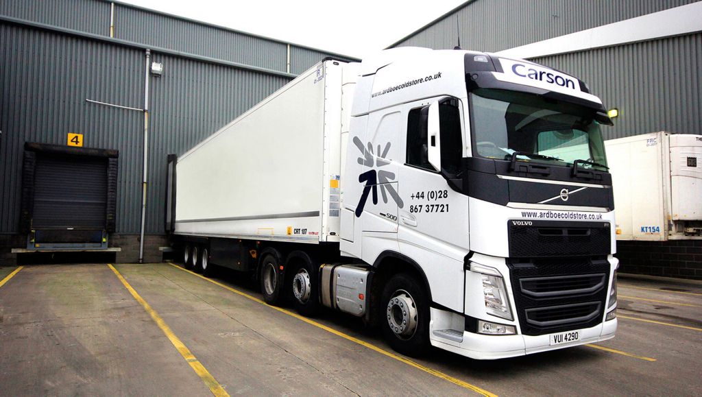 Ardboe Coldstore has recently expanded its fleet with the delivery of a Volvo FH-500 