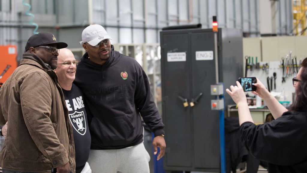 Mack Trucks Shows Khalil Mack the Definition of  ‘Built Like a Mack Truck’