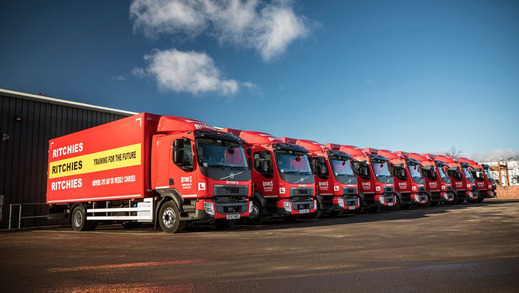 Ritchies training centre stays on course with eight new Volvo FL Rigids
