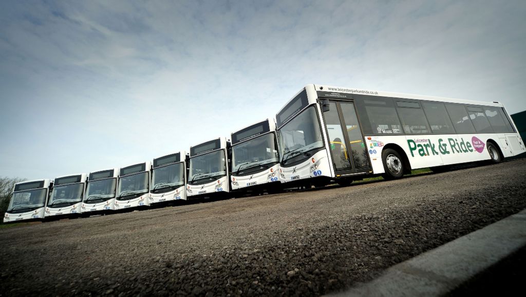 Volvo B8RLE is top of the league for Leicester Park and Ride