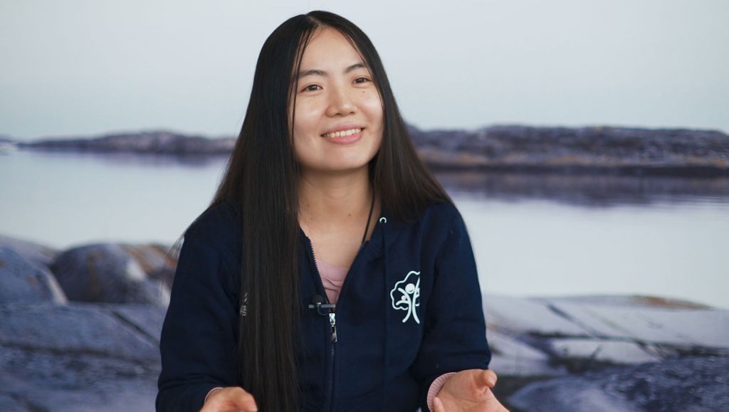 Amanda at Volvo ocean race