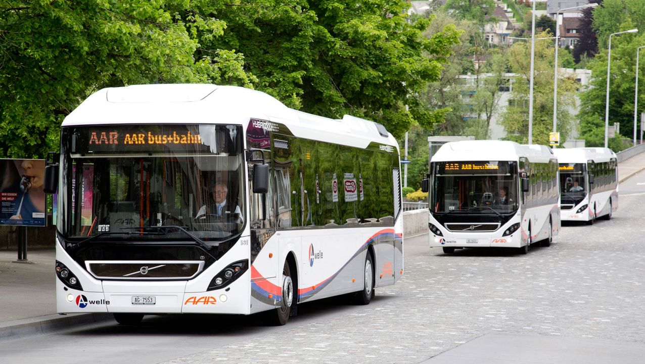Volvo’s hybrid buses 