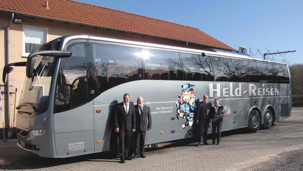 Reisebus Volvo 9700 für Held-Reisen in Hessisch Oldendorf: Botschafter für das Weserbergland
