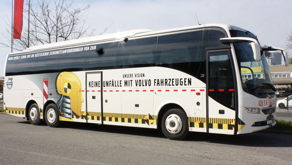 Volvo Bus Corporation auf der Busworld 2015 in Kortrijk, Belgien