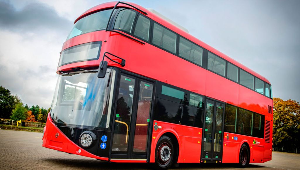 The new B5LHC Double Deck Electric Hybrid fromVolvo Bus, premiered at the Euro Bus Expo 2016 show in Birmingham.