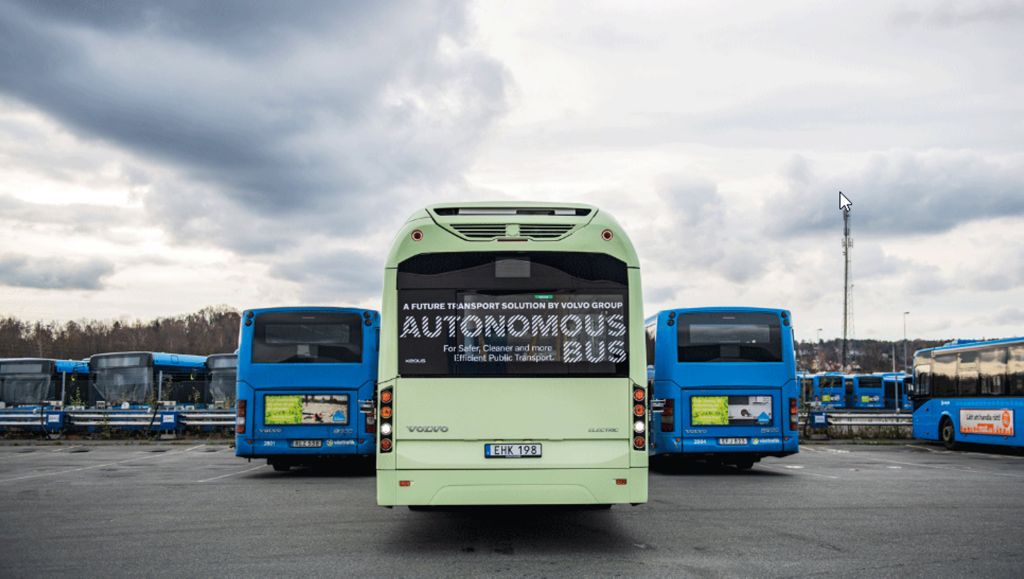 Volvo Buses demonstrates electric autonomous solution for bus depot