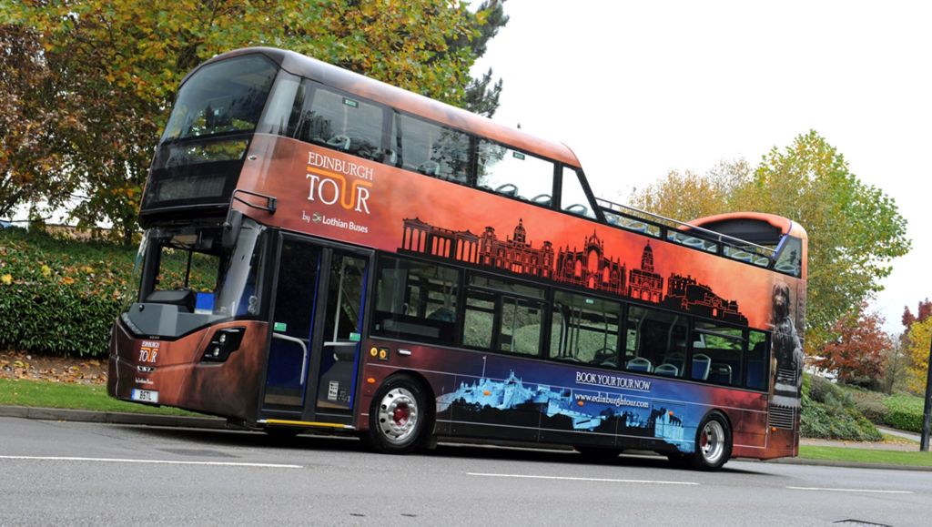 Volvo’s open top B5TL Euro 6 Double Deck vehicle for Lothian Buses 