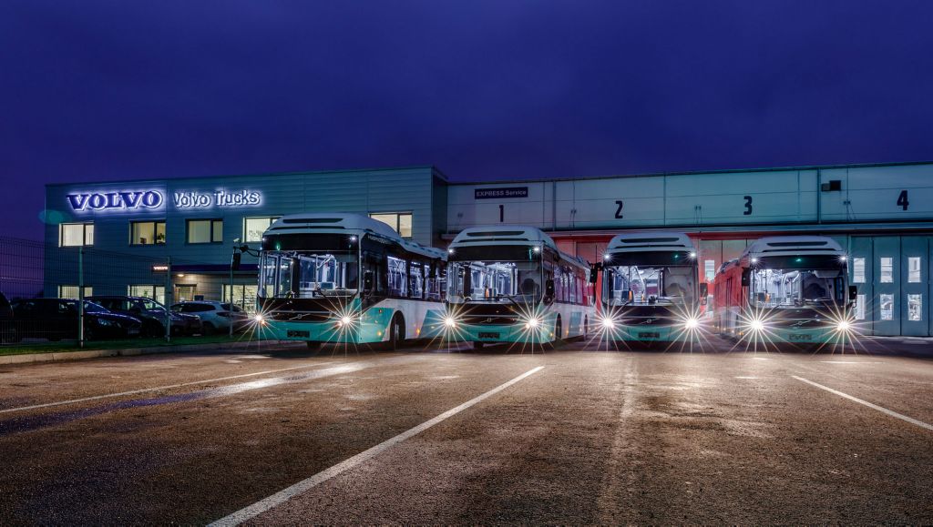 Volvo Hybrid buses