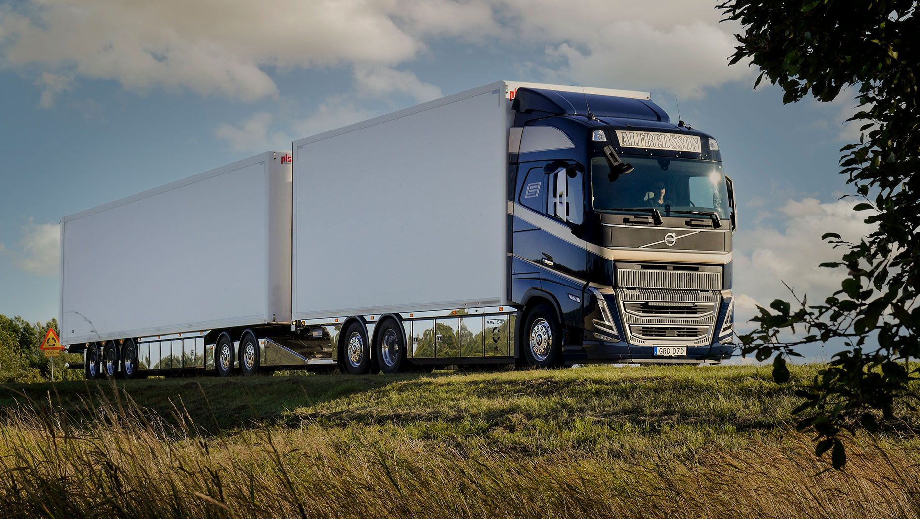 Alfredsson Transport kör på flytande biogas