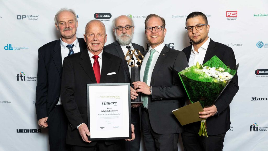 Volvo Lastvagnar - vinnare på återvinningsgalan 2019
