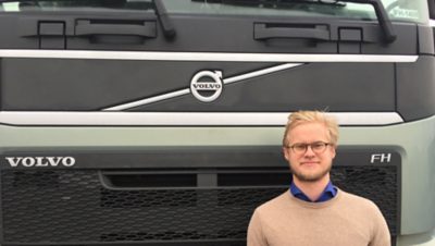 Oscar Rydholm, graduate from the Volvo Group engineer program