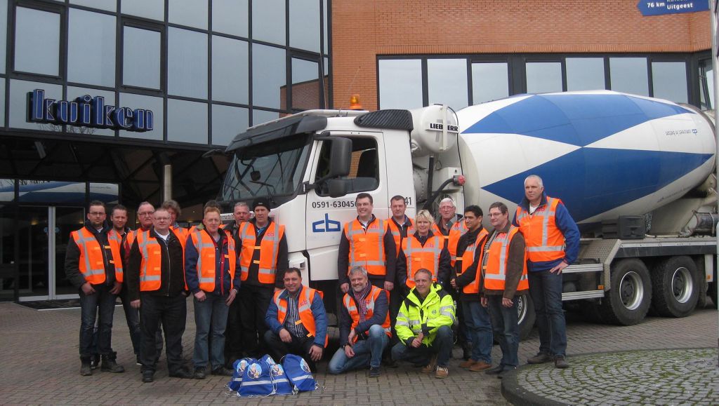 Cementbouw traint chauffeurs om nog veiliger te werken