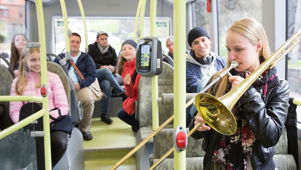 Klassiska konserter på elbusslinje 55