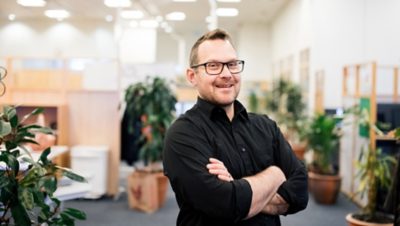 Daniel Svanberg, IT-arkitekt på Volvokoncernen