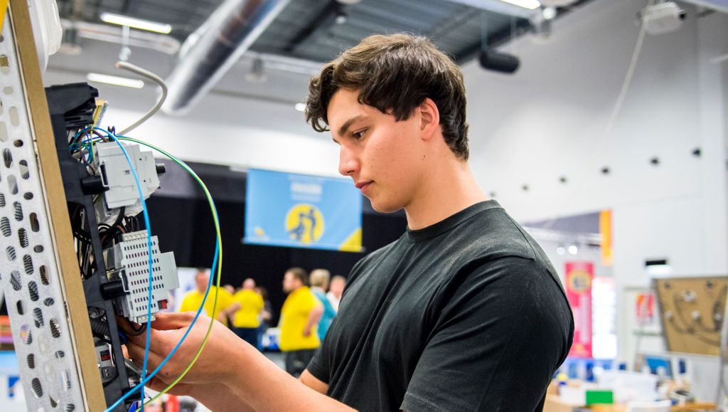 Olof Nilsson på EuroSkills