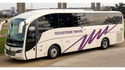 Felixstowe Travel takes delivery of B11R SC7 as part of fleet expansion. 