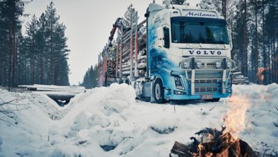 Volvo FH16 ja nuotio